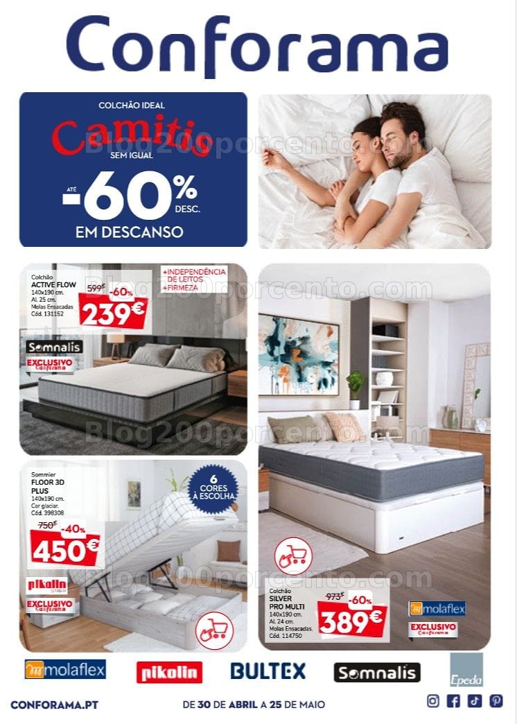 Antevisão Folheto CONFORAMA Promoções de 30 abril a 25 maio